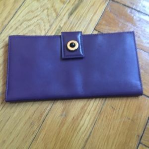 Paloma Picasso Purple Checkbook Cover
